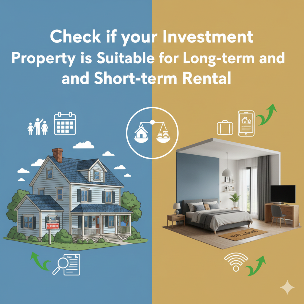 Check if your Investment Property is Suitable for Long-term and Short-term Rental